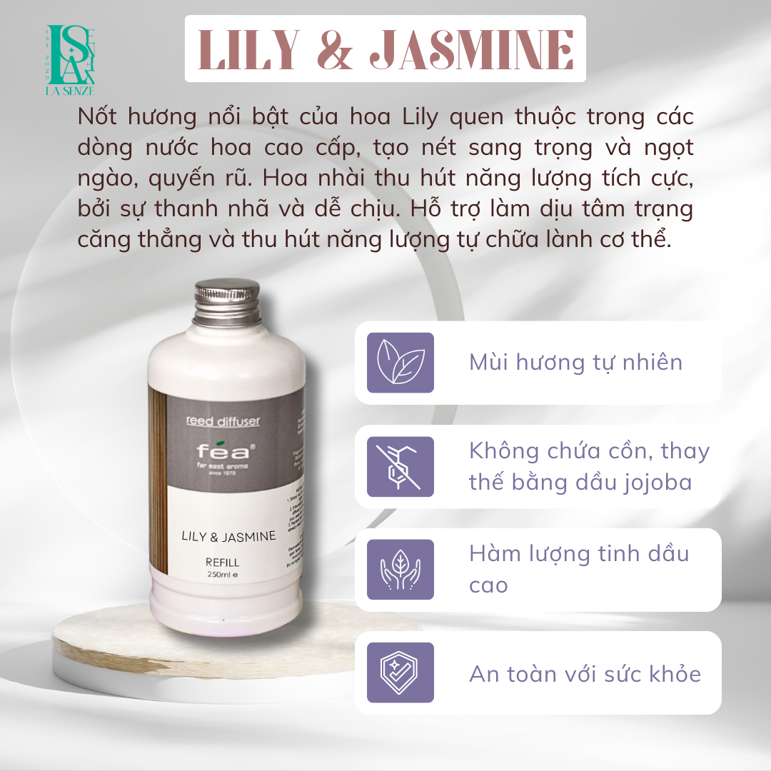  [REFILL] Tinh Dầu Thơm Phòng Nước Hoa Để Phòng Ngủ 250ML (Fea - Since 1972) 