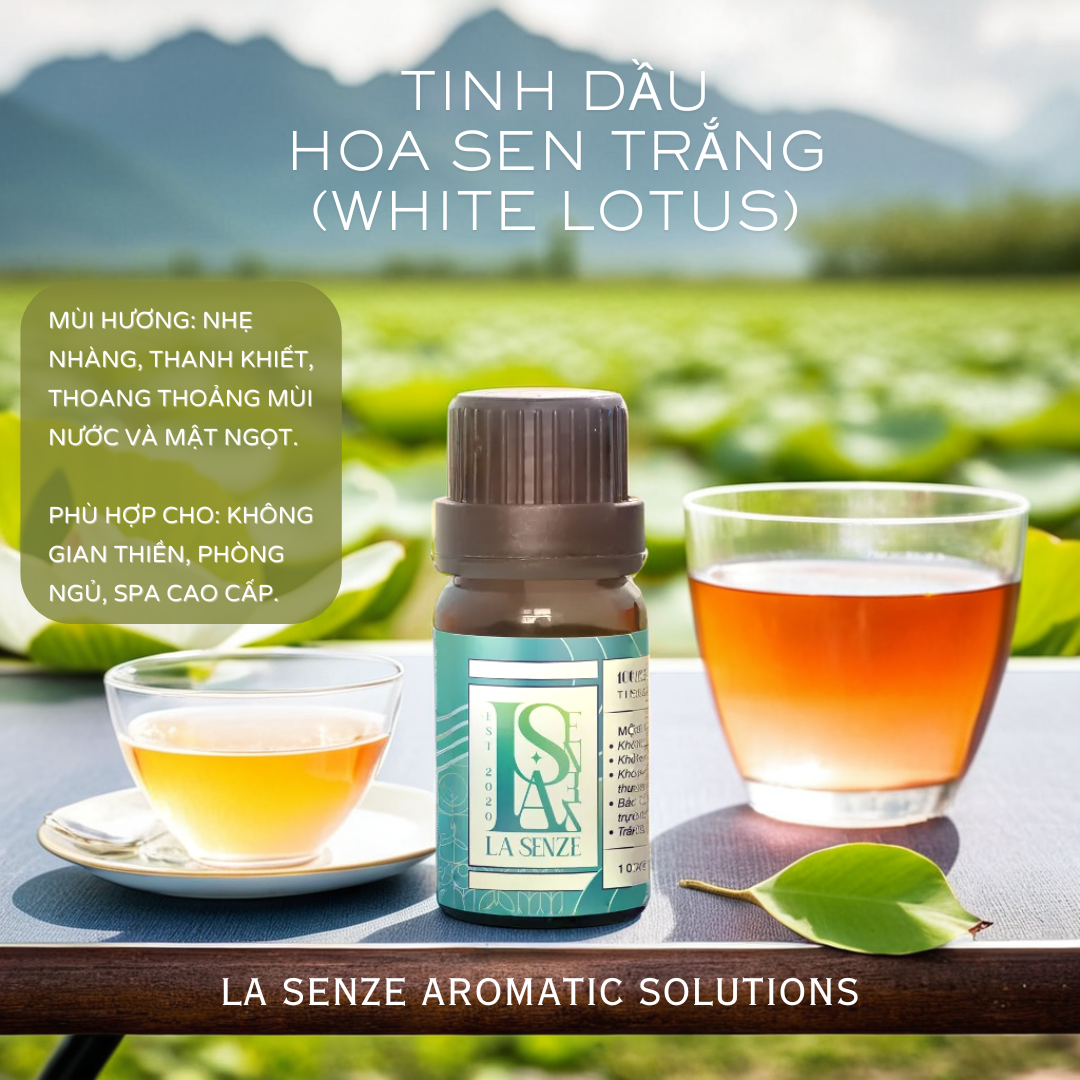  Tinh Dầu Nguyên Chất Hoa Sen Trắng - White Lotus Pure Essential Oils 