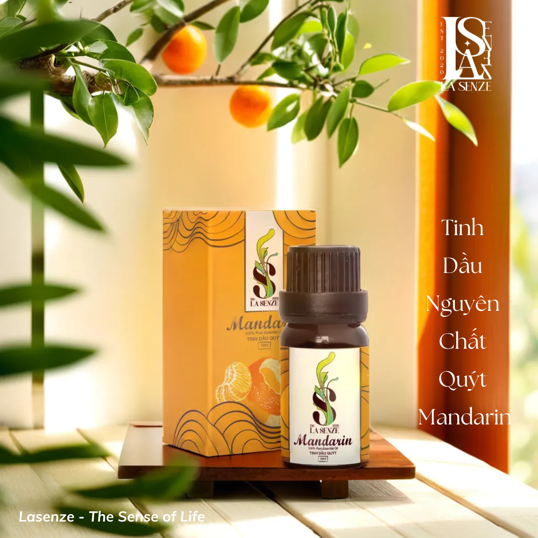  Tinh Dầu Quýt Mandarin 100% Thiên Nhiên (Hàng Thật Không Pha) 