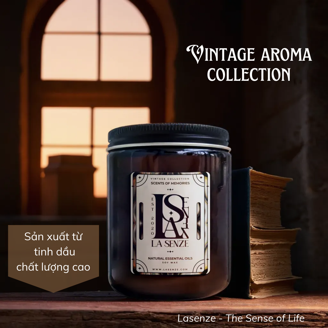  Nến Thơm Tinh Dầu LA SENZE Vintage Aroma Collection - Scents of Memories 