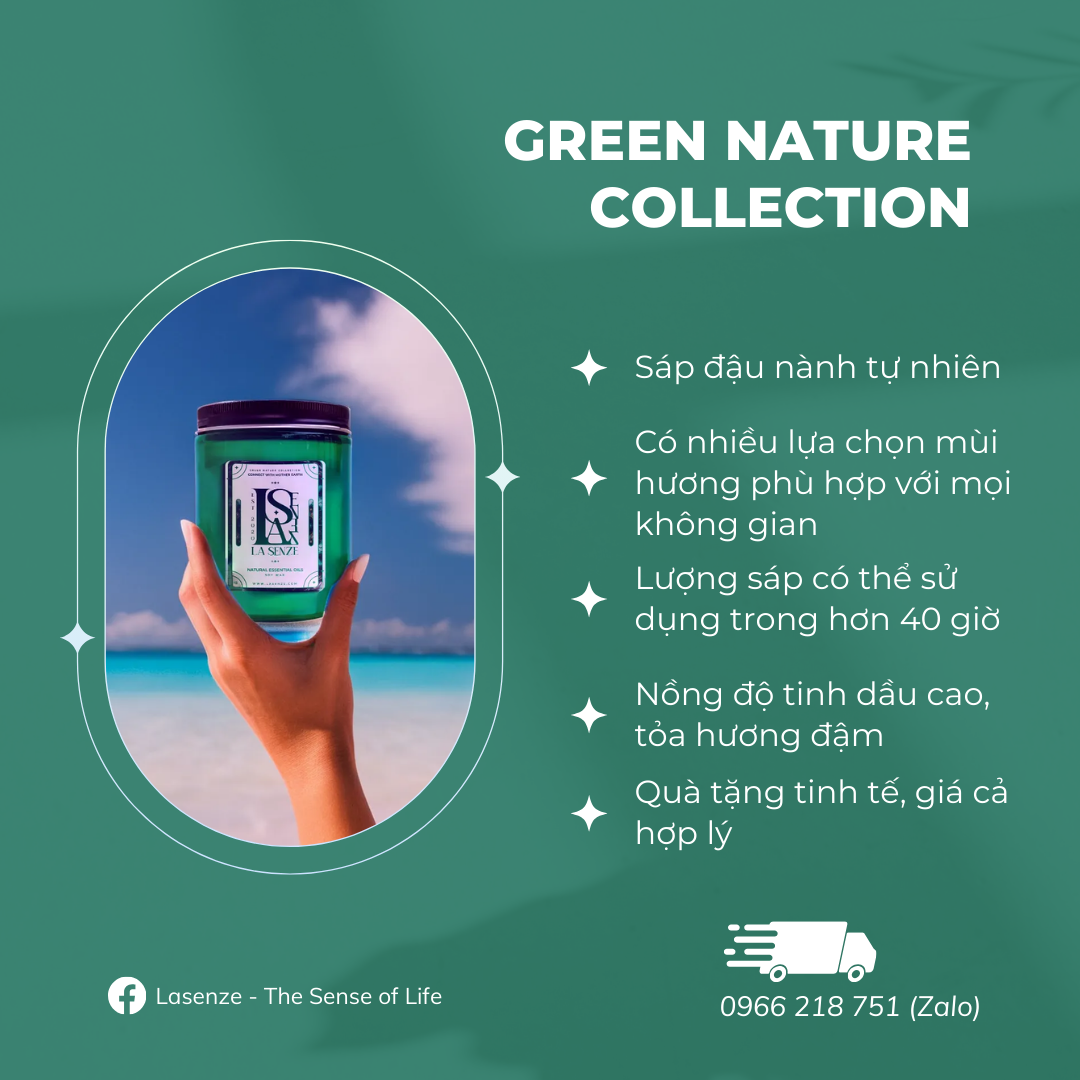  Nến Thơm Tinh Dầu Green Nature Collection - Connect With Mother Earth 