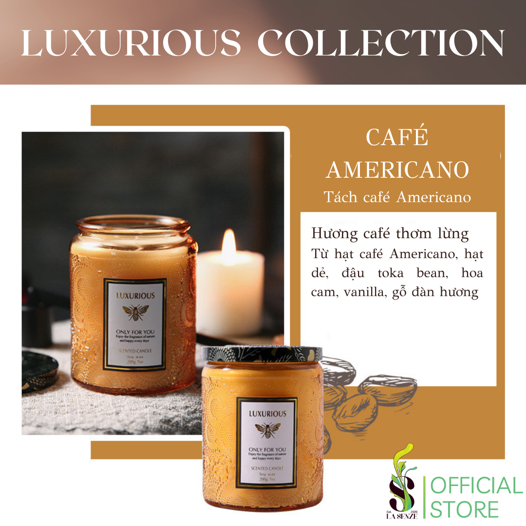  Nến Thơm Tinh Dầu LUXURIOUS COLLECTION - Hủ Pha Lê Vân Nổi Sang Trọng 