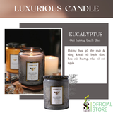  Nến Thơm Tinh Dầu LUXURIOUS COLLECTION - Hủ Pha Lê Vân Nổi Sang Trọng 