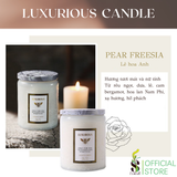  Nến Thơm Tinh Dầu LUXURIOUS COLLECTION - Hủ Pha Lê Vân Nổi Sang Trọng 
