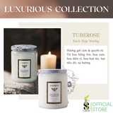  Nến Thơm Tinh Dầu LUXURIOUS COLLECTION - Hủ Pha Lê Vân Nổi Sang Trọng 