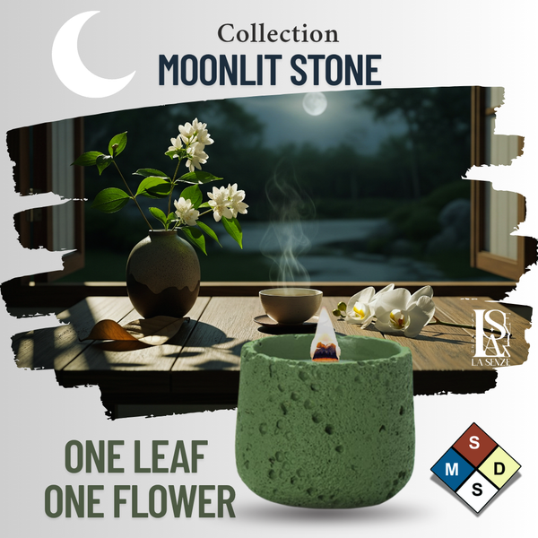  Nến Thơm Nghệ Thuật Moonlit Stone - ONE LEAF, ONE FLOWER 
