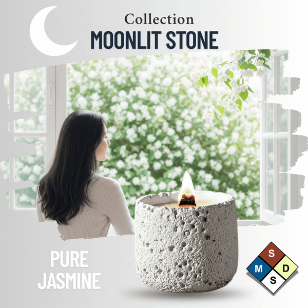  Nến Thơm Nghệ Thuật Moonlit Stone - PURE JASMINE 