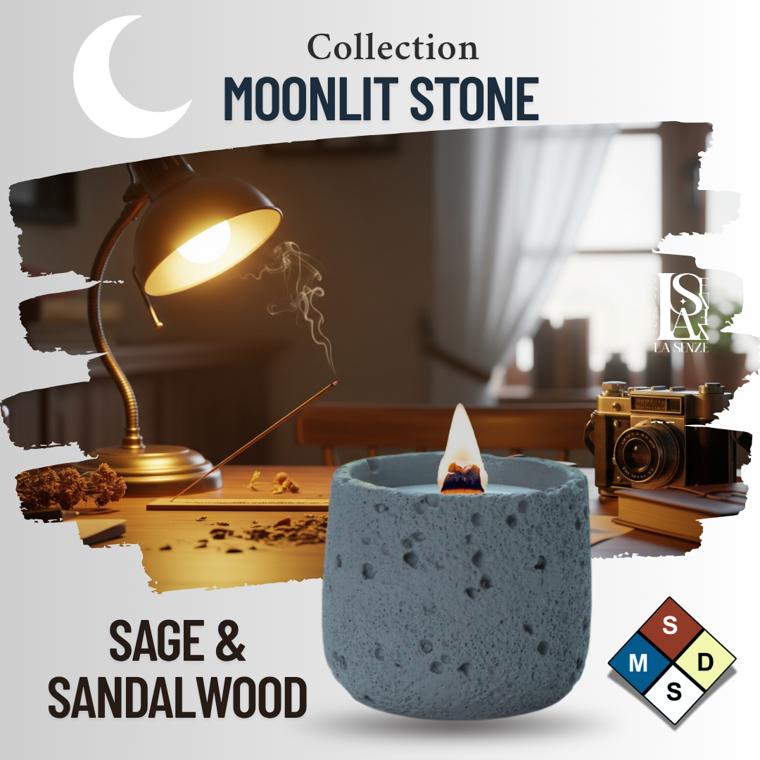  Nến Thơm Nghệ Thuật Moonlit Stone - SAGE & SANDALWOOD 