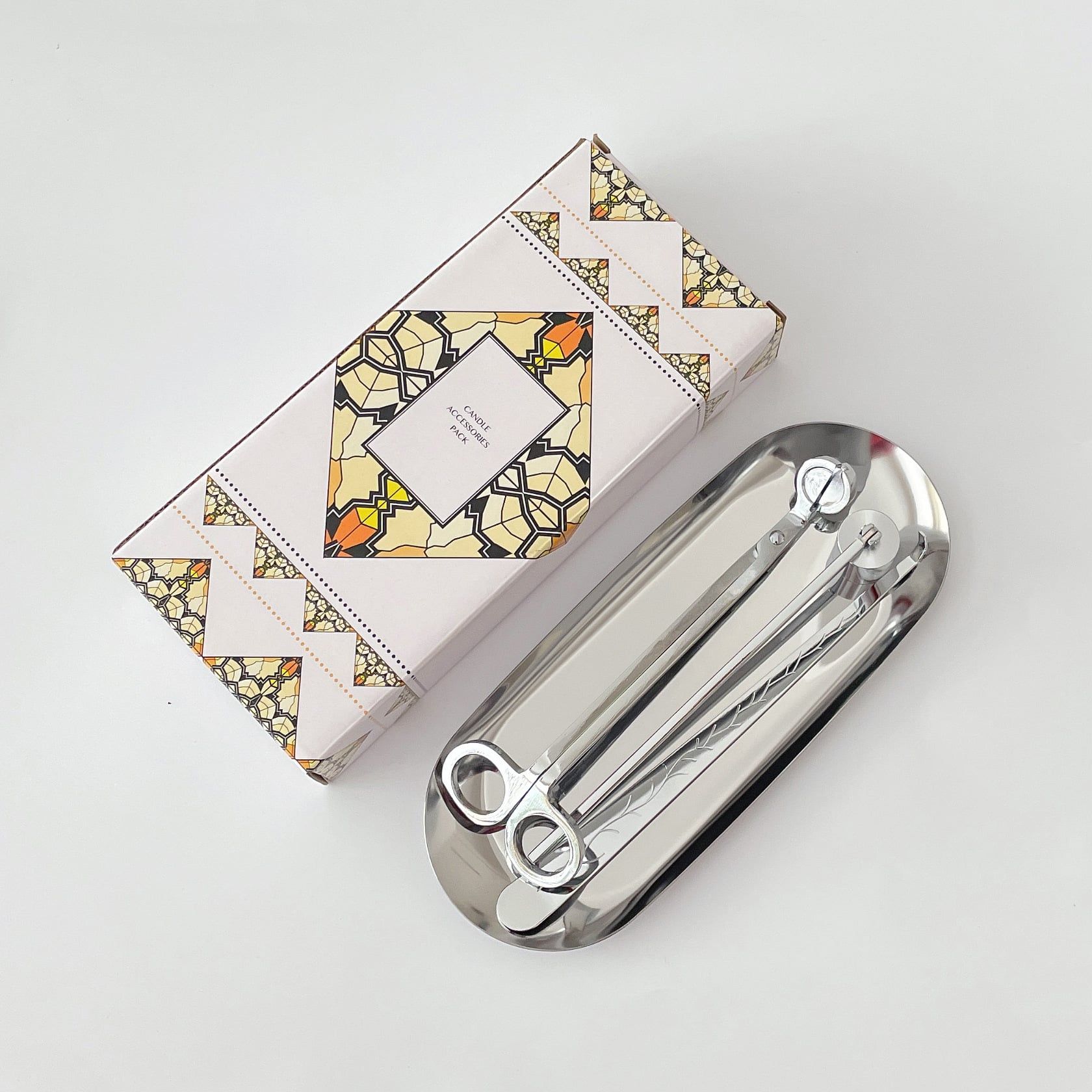  Bộ Phụ Kiện Chăm Sóc Nến Thơm Khều, Chuông, Khay, Kéo Cắt Bấc Cao Cấp 