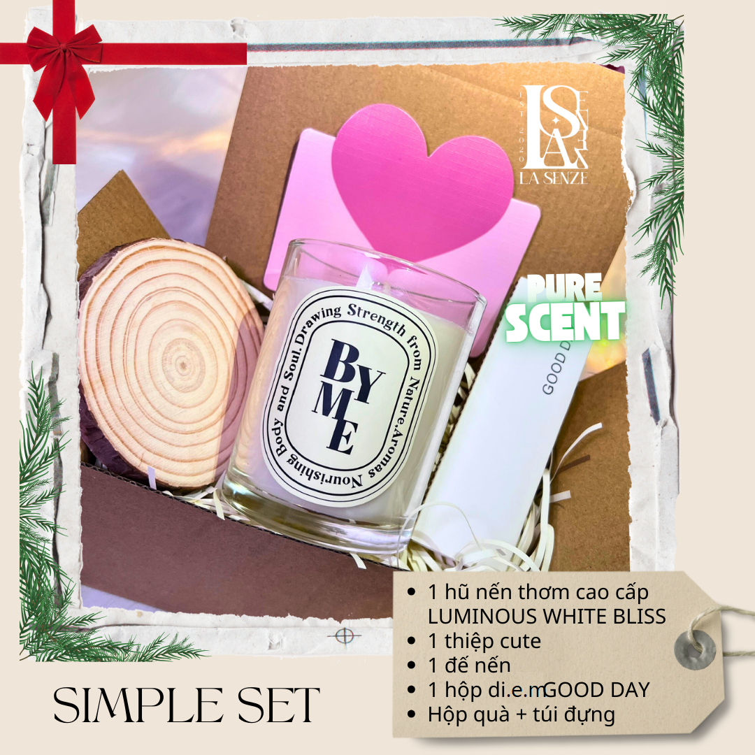  SIMPLE SET - Nến Thơm Quà Tặng PURE SCENT 