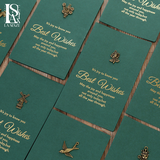  Thiệp Quà Tặng Phong Cách Retro Đính Huy Hiệu Đồng Siêu Chất 