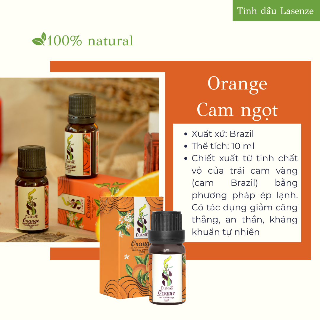  Tinh Dầu Lasenze 100% Natural (Hàng Thật Không Pha) 