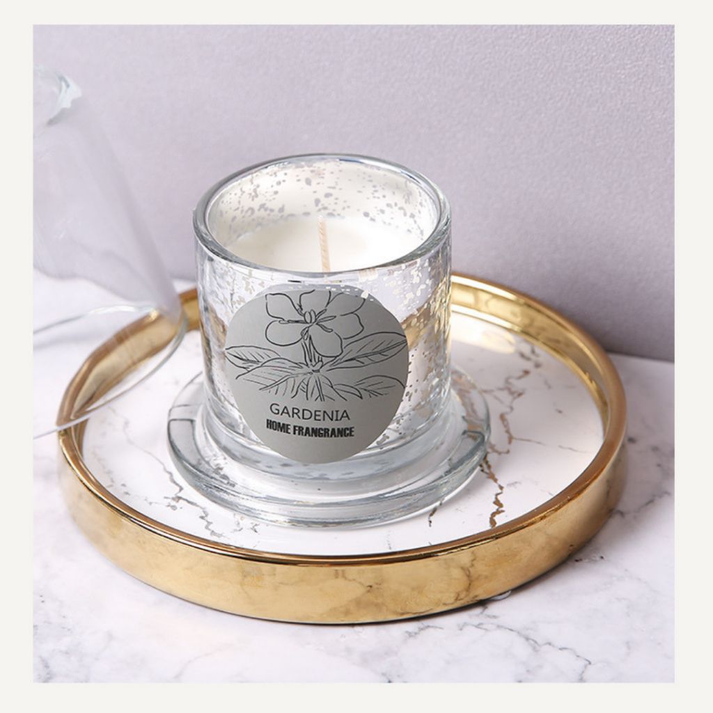  Set Nến Thơm Nắp Chuông Pha Lê Creative Glass Home Decor 