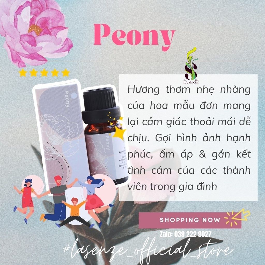  Tinh Dầu Phối Hương PEONY 10ml 