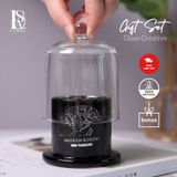  Set Nến Thơm Nắp Chuông Pha Lê Creative Glass Home Decor 