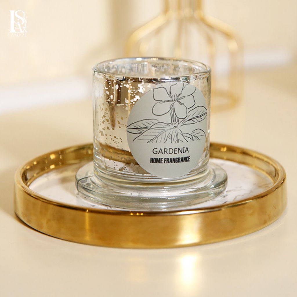  Set Nến Thơm Nắp Chuông Pha Lê Creative Glass Home Decor 