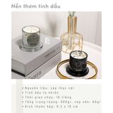  Set Nến Thơm Nắp Chuông Pha Lê Creative Glass Home Decor 
