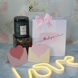  Túi Giấy Nhỏ Kèm Nơ Đựng Nến Thơm Quà Tặng Siêu Xinh 16x18x8cm 