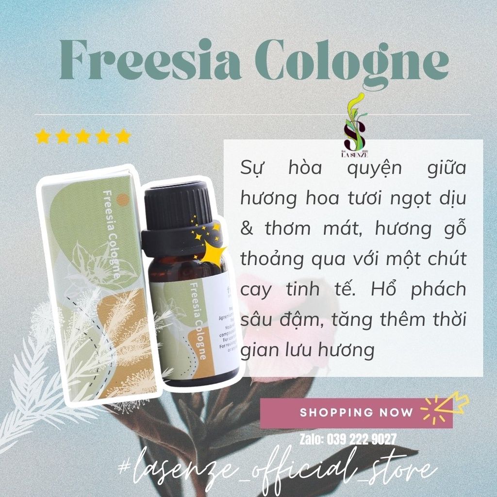  Tinh Dầu Thơm Hoa Lan Nam Phi Freesia Cologne 
