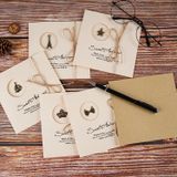  Thiệp Quà Tặng Phong Cách Vintage Đính Huy Hiệu Đồng Siêu Chất 