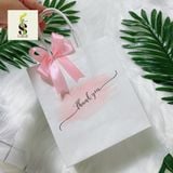  Túi Giấy Nhỏ Kèm Nơ Đựng Nến Thơm Quà Tặng Siêu Xinh 16x18x8cm 