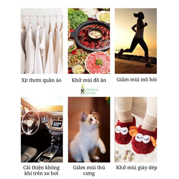  Nước Hoa Xịt Thơm Quần Áo, Giày Dép, Body - Khử Mùi Hiệu Quả Hương Thơm Tự Nhiên 