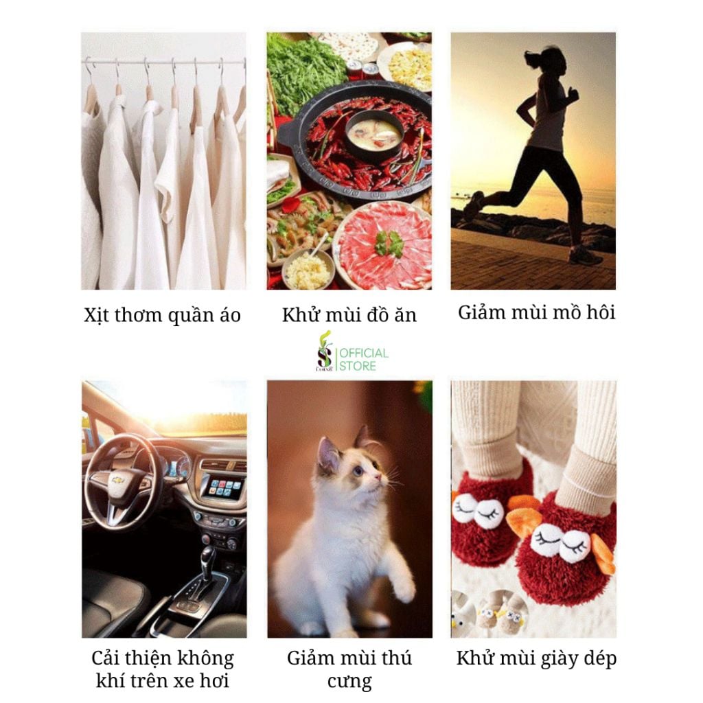  Nước Hoa Xịt Thơm Quần Áo, Giày Dép, Body - Khử Mùi Hiệu Quả Hương Thơm Tự Nhiên 