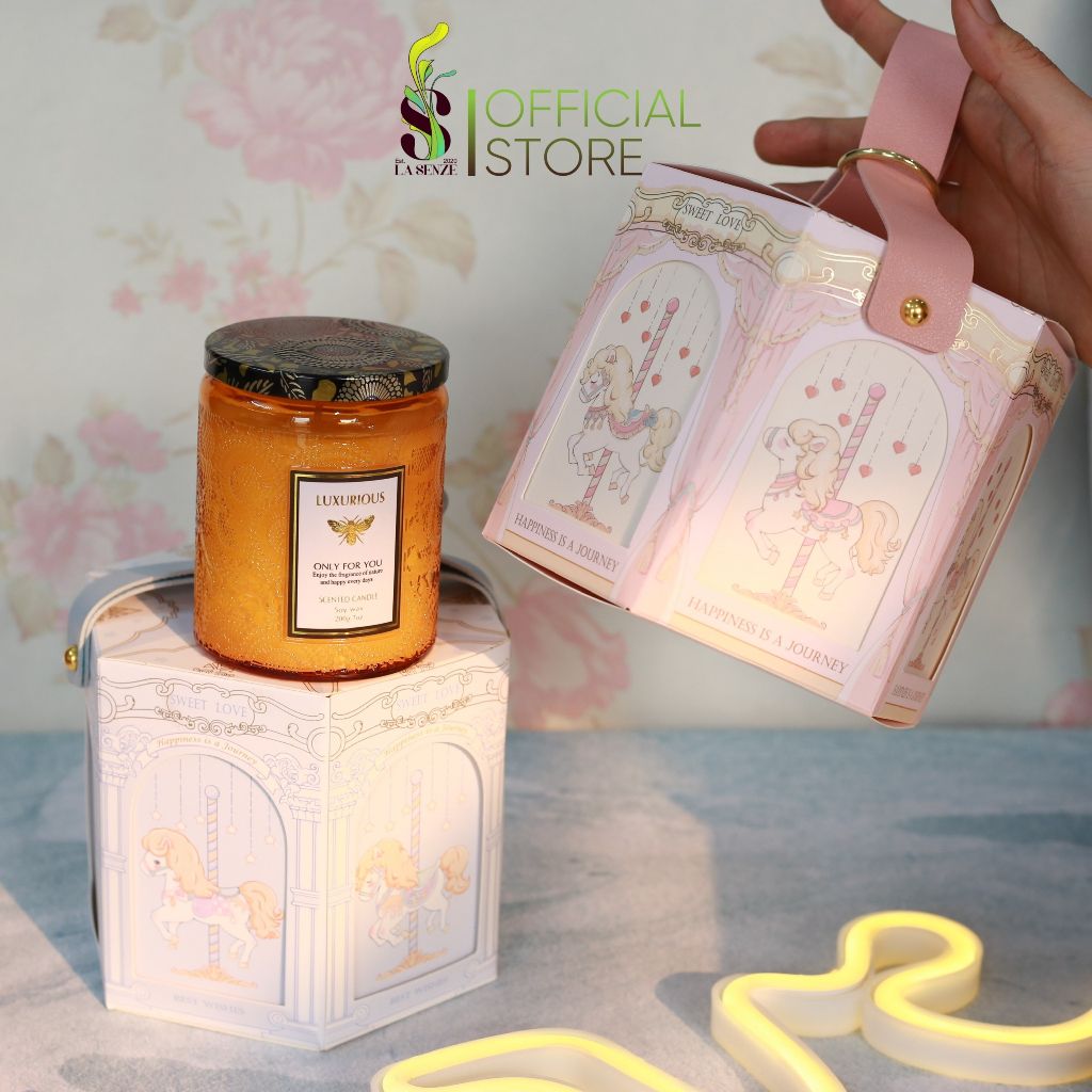  Nến Thơm Tinh Dầu LUXURIOUS COLLECTION - Hủ Pha Lê Vân Nổi Sang Trọng 