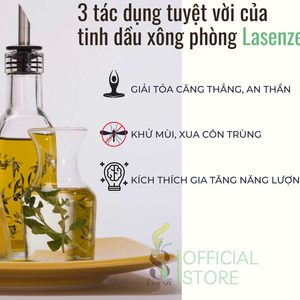  Tinh Dầu Quýt Mandarin 100% Thiên Nhiên (Hàng Thật Không Pha) 