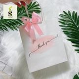  Túi Giấy Nhỏ Kèm Nơ Đựng Nến Thơm Quà Tặng Siêu Xinh 16x18x8cm 