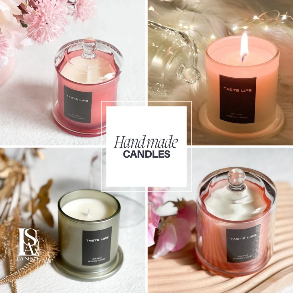  Nến Thơm Tinh Dầu Hũ Pha Lê Cao Cấp Taste Life Home Decoration Set Quà Tặng 