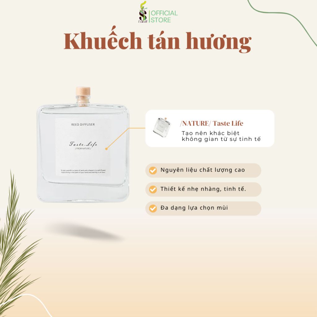  Tinh Dầu Thơm Phòng Khuếch Tán Cao Cấp Taste Life 120ml 