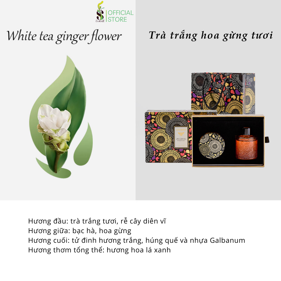  Set Nến Thơm & Tinh Dầu Thơm Phòng Khuếch Tán Hũ Pha Lê Vân Nổi LUXURIOUS COLLECTION 