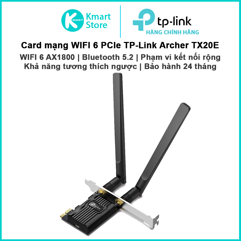 Tx20e Card mạng WIFI 6 AX1800 Archer TX20E | Chuẩn PCIe | Bluetooth 5.2 ...