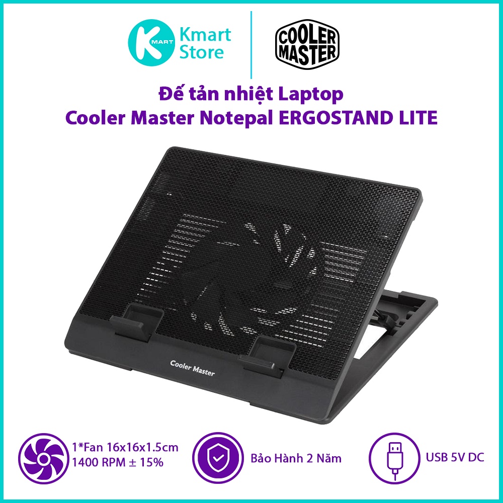 Đế tản nhiệt laptop Cooler Master NOTEPAL ERGOSTAND LITE