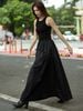 Đầm đen maxi ba lỗ