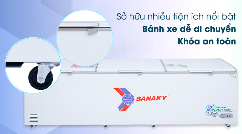 Tủ đông Sanaky 1143.5 lít VH-1399HY3 - Tiện ích