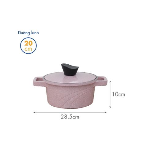  Nồi nấu Levante đáy từ KOREA KING KP-20LI 