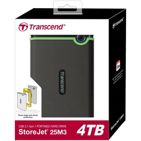  Ổ cứng HDD di động Transcend 4TB 25M3 