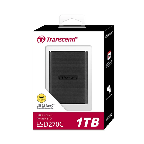  Ổ cứng SSD di động Transcend ESD270C USB 3.1 Gen2 Type-C 
