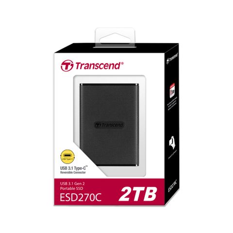  Ổ cứng SSD di động Transcend ESD270C USB 3.1 Gen2 Type-C 