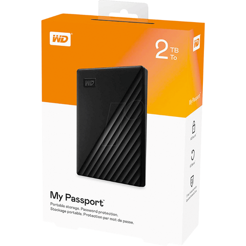  Ổ cứng HDD di động Western Digital My Passport 2TB (WDBYVG0020BBK) 