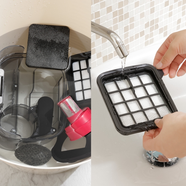 Bộ lọc và hộp chứa bụi có thể rửa
