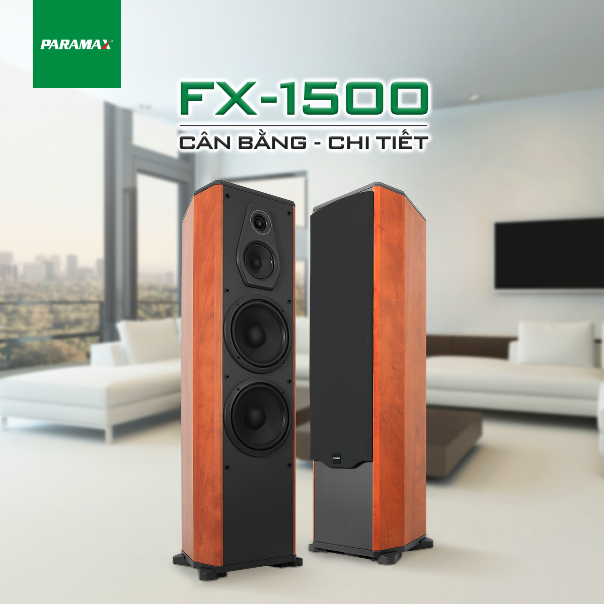 Loa PARAMAX Platium FX-1500 (Walnut)