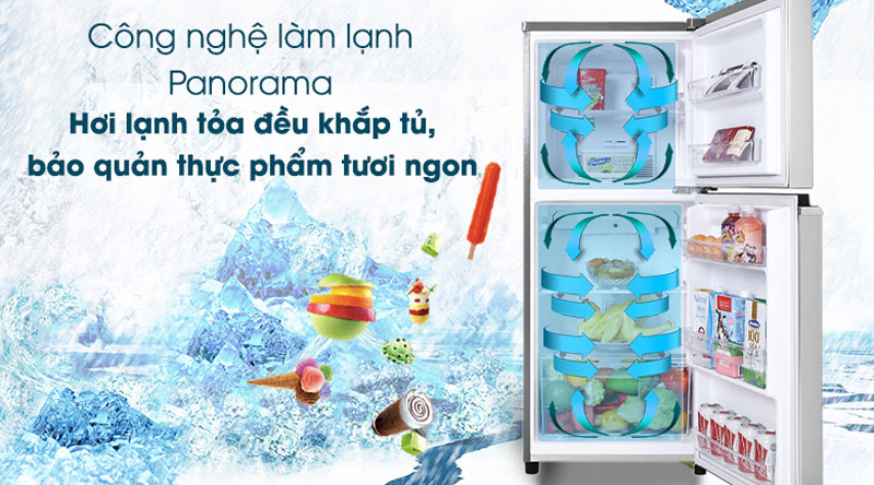 Tủ lạnh Panasonic Inverter 170 lít NR-BA190PPVN - Công nghệ làm lạnh Panorama