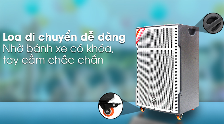 Loa kéo karaoke Dalton TS-18G850N 850W - Di chuyển linh hoạt