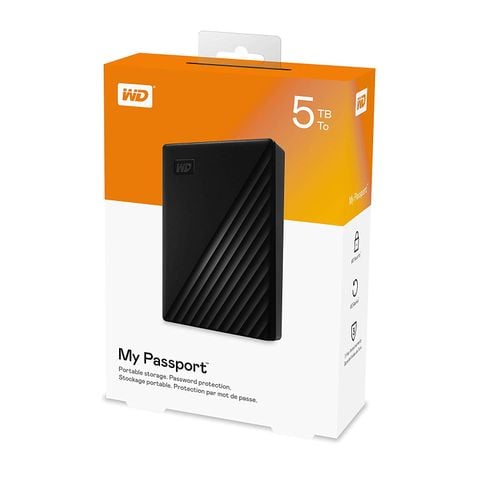  Ổ cứng HDD di động Western Digital My Passport 5TB (WDBPKJ0050BBK) 