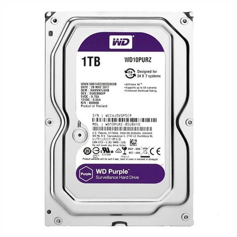  Ổ cứng HDD Western Digital Purple 1TB (WD10PURZ) 