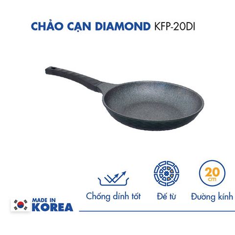  CHẢO CẠN CHỐNG DÍNH DIAMON KOREA KING KFP - 20DI 