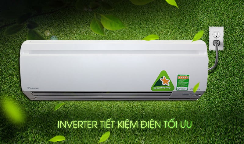 Máy lạnh Daikin FTKS25GVMV với công nghệ Inverter còn hỗ trợ gia đình bạn có thêm một khoản tiền nho nhỏ dành cho các chi tiêu khác